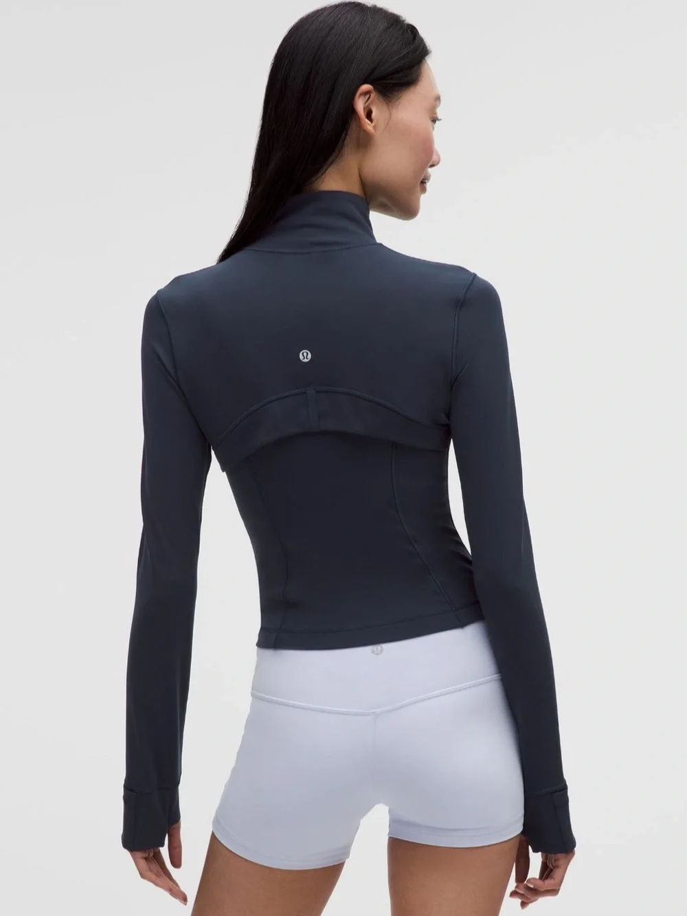 Lululemon True Navy / Mirror Silver Define Cropped Jacket - Size 4